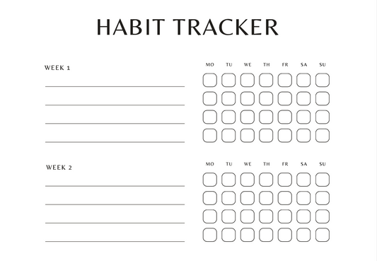 Digital habit tracker 